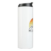 Mount St. Helens Washington Retro Thermosbeker (Gedraaid links)