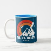 Mount St. Helens Washington Sun Eagle Tweekleurige Koffiemok (Links)