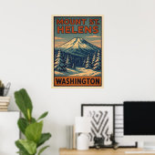 Mount St. Helens Washington V04 Poster (Thuiskantoor)