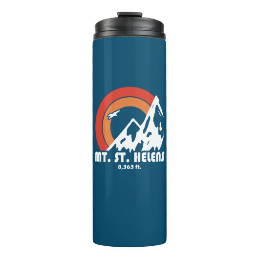 Mount St. Helens Washington Zon Arend Thermosbeker (Voorkant)