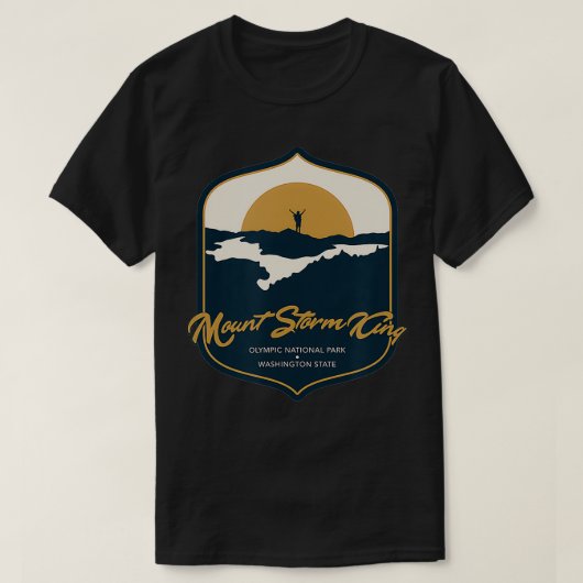 Mount Storm King, in de Amerikaanse staat Washingt T-shirt (Design voorkant)