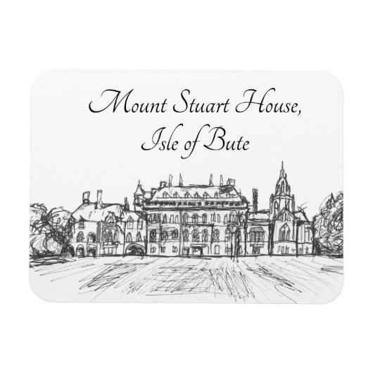 Mount Stuart House, eiland Bute- Magneet (Horizontaal)