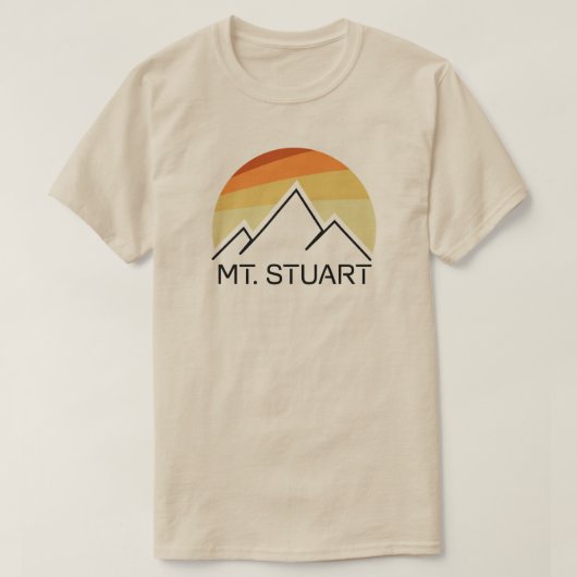 Mount Stuart Washington Retro T-shirt (Design voorkant)