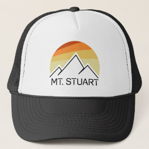 Mount Stuart Washington Retro Trucker Pet