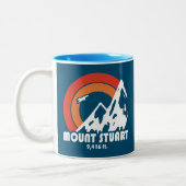 Mount Stuart Washington Zon Adelaar Tweekleurige Koffiemok (Links)