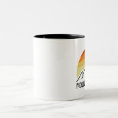 Mount Success New Hampshire Retro Tweekleurige Koffiemok (Center)