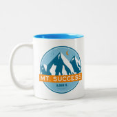 Mount Success New Hampshire Stars Moon Tweekleurige Koffiemok (Links)