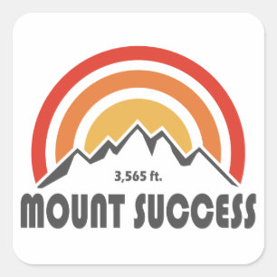 Mount Success New Hampshire Vierkante Sticker