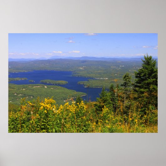 Mount Sunapee Lake Sunapee Uitzicht Poster (Voorkant)