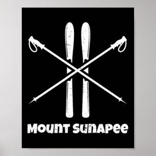 Mount Sunapee New Hampshire Skien Afdalen Nordic Poster