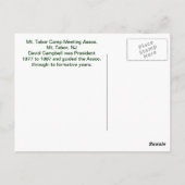 Mount Tabor, New Jersey - c. 1910 Briefkaart (Achterkant)