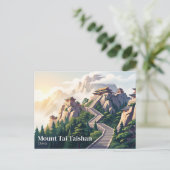 Mount Tai Taishan China Briefkaart (Staand voorkant)