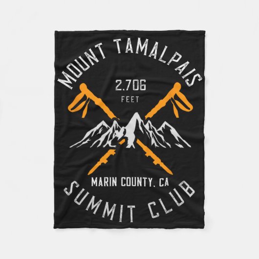 Mount Tamalpais Hiking Marin County California  Fleece Deken (Voorkant)
