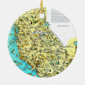 Mount Tamalpais Kerstversiering Keramisch Ornament (Achterkant)