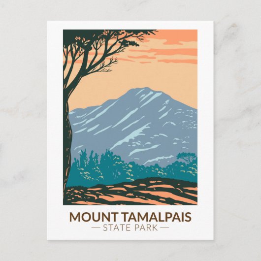 Mount Tamalpais State Park California  Briefkaart (Voorkant)