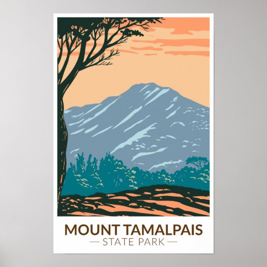 Mount Tamalpais State Park California Poster (Voorkant)