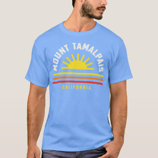 Mount Tamalpais State Park Retro  Stripes S T-shirt