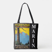 Mount Tamalpais-tas Tote Bag (Achterkant)