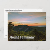 Mount Tammany New Jersey Post Card Briefkaart (Voorkant / Achterkant)