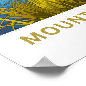 Mount Taranaki Nieuw-Zeeland Reisprint Poster (Hoek)