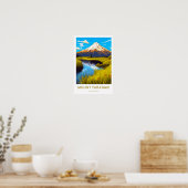 Mount Taranaki Nieuw-Zeeland Reisprint Poster (Keuken)