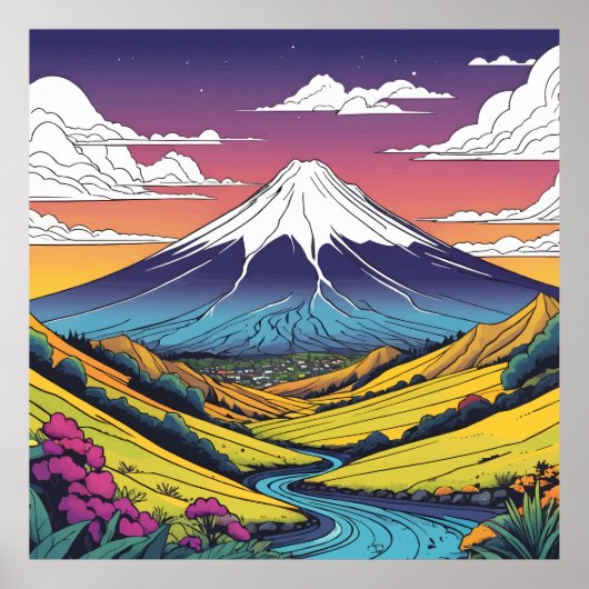 Mount Taranaki Poster (Voorkant)