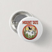 Mount Tate Japan reislogo Ronde Button 3,2 Cm (Voorkant /achterkant)