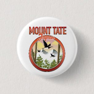 Mount Tate Japan reislogo Ronde Button 3,2 Cm
