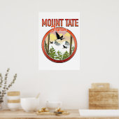 Mount Tate Japan reizen logo Poster (Keuken)