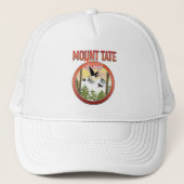 Mount Tate Japan reizen logo Trucker Pet (Voorkant)
