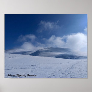 Mount Teghenis Besneeuwde Piek Custom Poster