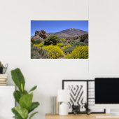 Mount Teide op Canarische eilanden Poster (Thuiskantoor)