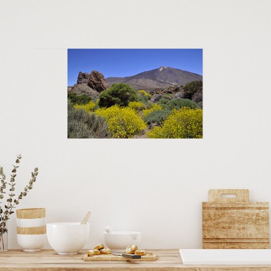 Mount Teide op Canarische eilanden Poster (Keuken)