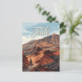 Mount Teide Spanje Briefkaart (Staand voorkant)