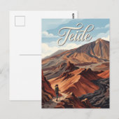 Mount Teide Spanje Briefkaart (Voorkant / Achterkant)
