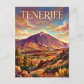 Mount Teide Spanje Briefkaart (Voorkant)