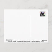 Mount Teide, Tenerife Briefkaart (Achterkant)