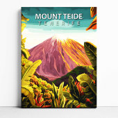 Mount Teide Tenerife Canvas Print Travel Poster 
