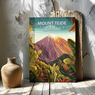 Mount Teide Tenerife Canvasprint Reisposter Canvas Afdruk