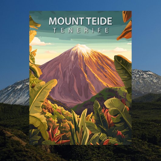 Mount Teide Tenerife Volcanic Peak Travel Briefkaart