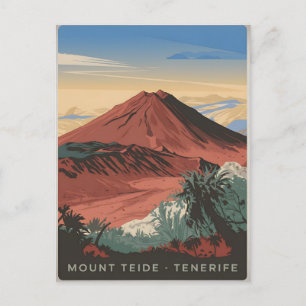 Mount Tide Tenerife vintage Briefkaart