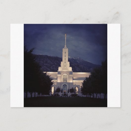 Mount Timpanogos LDS Temple, American Fork, Utah Briefkaart (Voorkant)