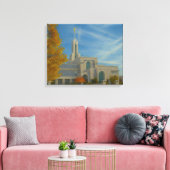 Mount Timpanogos Utah Temple Painting™ LDS Canvas Afdruk (Insitu (Woonkamer))