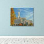 Mount Timpanogos Utah Temple Painting™ LDS Canvas Afdruk (Insitu (Houten vloer))