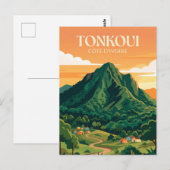 Mount Tonkoui Ivoorkust Briefkaart (Voorkant / Achterkant)