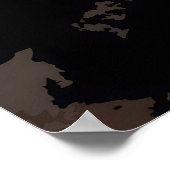 Mount Toubkal Marokko Reisposter Poster (Hoek)