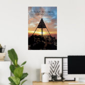 Mount Toubkal Marokko Reisposter Poster (Thuiskantoor)
