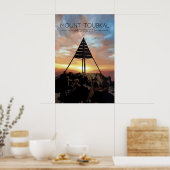 Mount Toubkal Marokko Reisposter Poster (Keuken)