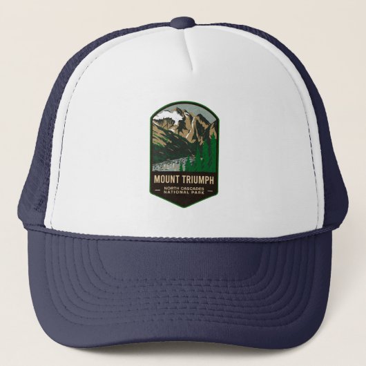 Mount Triump North Cascades National Park Trucker Pet (Voorkant)