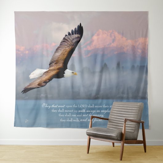 Mount Up met vleugels zoals Eagles Fine Art Wandkleed (In Situ (horizontaal))